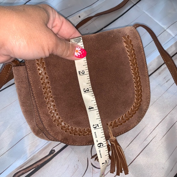 Lucky Brand Mini Saddlebag 100% Leather - Picture 13 of 16